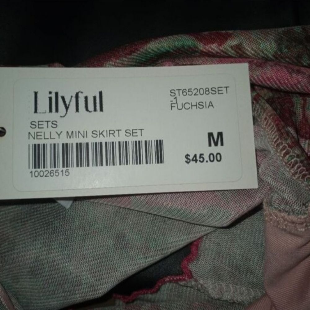 Lilyful Nelly Mini Skirt Set Fuchia Sz.M NWT. - Picture 8 of 11